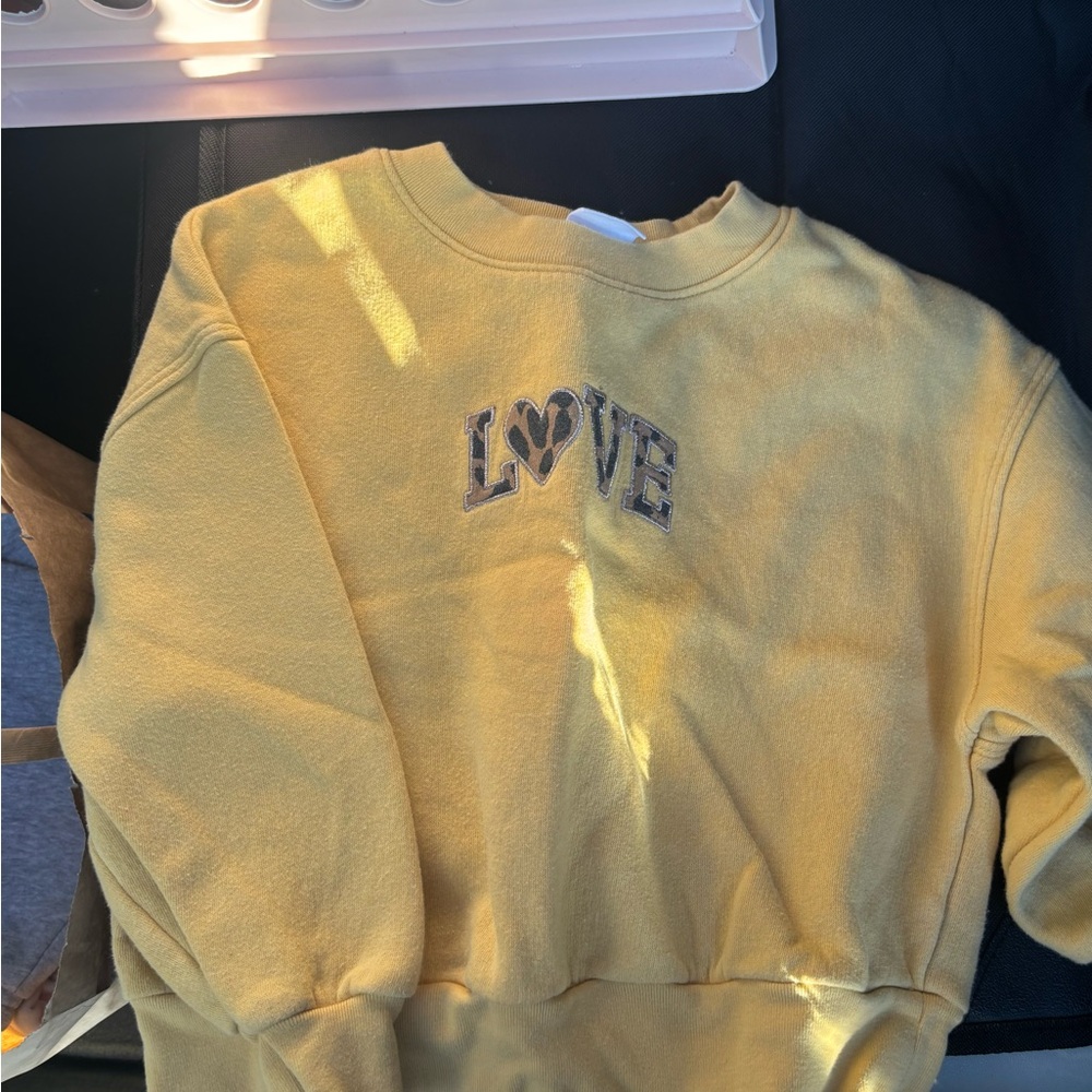 GAP Kids Yellow Graphic Sweatshirt